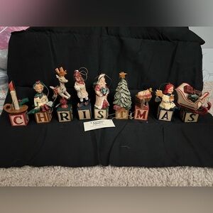 House of Hatten A Alphabet Christmas Ornament Set